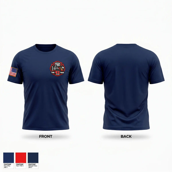 Short Sleeve Performance Shirt, Station 42, Fire Department, Teamtime, Team time, sublimation, custom sports apparel, team uniforms, spirit wear, spiritwear, sports uniforms, custom shirts, team store, custom team store, fundraiser sports, apparel fundraiser