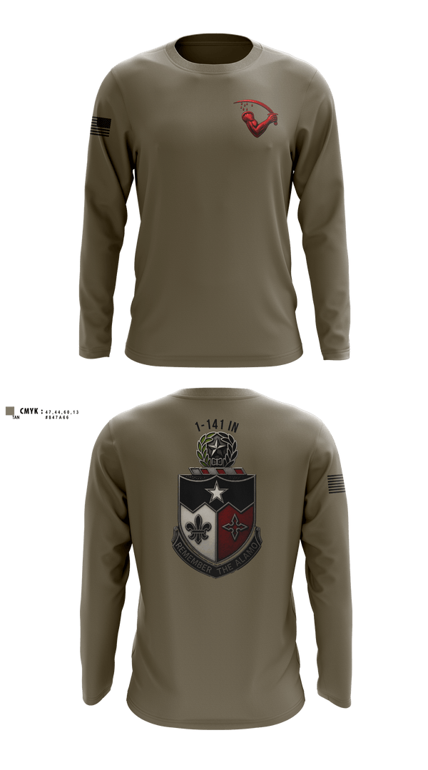 Long Sleeve Performance Shirt, G Co. 536th BSB, E-Sports, Teamtime, Team time, sublimation, custom sports apparel, team uniforms, spirit wear, spiritwear, sports uniforms, custom shirts, team store, custom team store, fundraiser sports, apparel fundraiser