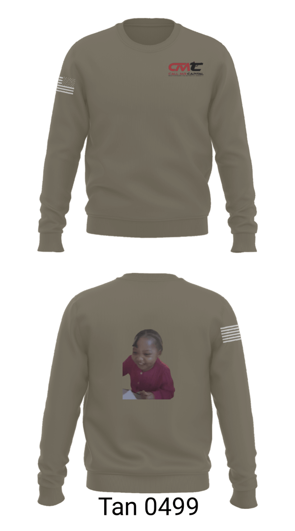 Crew Neck Sweatshirt, Call Mr Capital, National Guard, Teamtime, Team time, sublimation, custom sports apparel, team uniforms, spirit wear, spiritwear, sports uniforms, custom shirts, team store, custom team store, fundraiser sports, apparel fundraiser