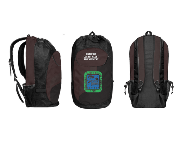 Gear Bag, Beaufort County Fleet Management, , Teamtime, Team time, sublimation, custom sports apparel, team uniforms, spirit wear, spiritwear, sports uniforms, custom shirts, team store, custom team store, fundraiser sports, apparel fundraiser