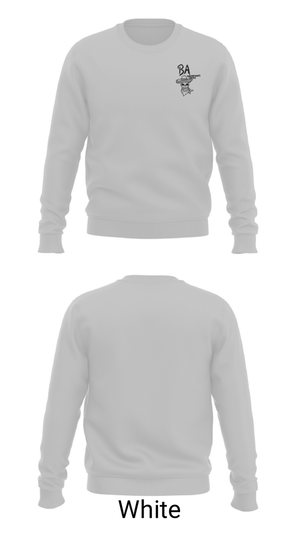 Crew Neck Sweatshirt, BA Performance Horses, , Teamtime, Team time, sublimation, custom sports apparel, team uniforms, spirit wear, spiritwear, sports uniforms, custom shirts, team store, custom team store, fundraiser sports, apparel fundraiser