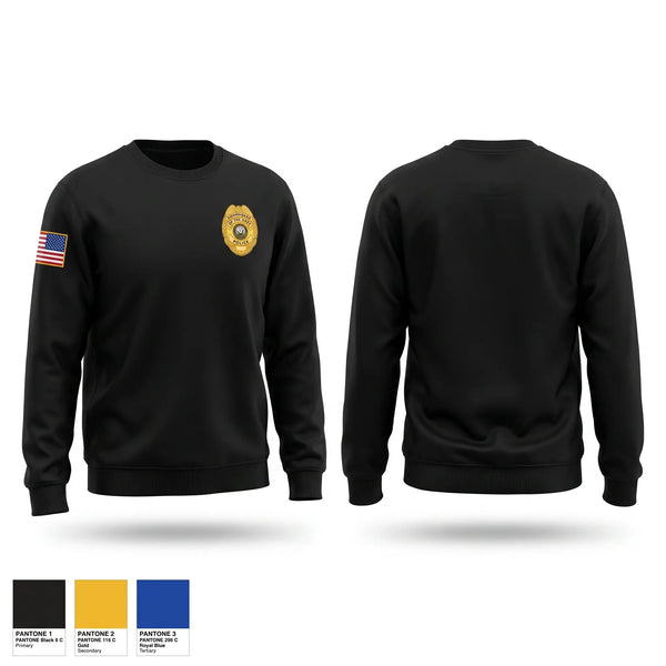 Crew Neck Sweatshirt, Navy Police, Police, Teamtime, Team time, sublimation, custom sports apparel, team uniforms, spirit wear, spiritwear, sports uniforms, custom shirts, team store, custom team store, fundraiser sports, apparel fundraiser