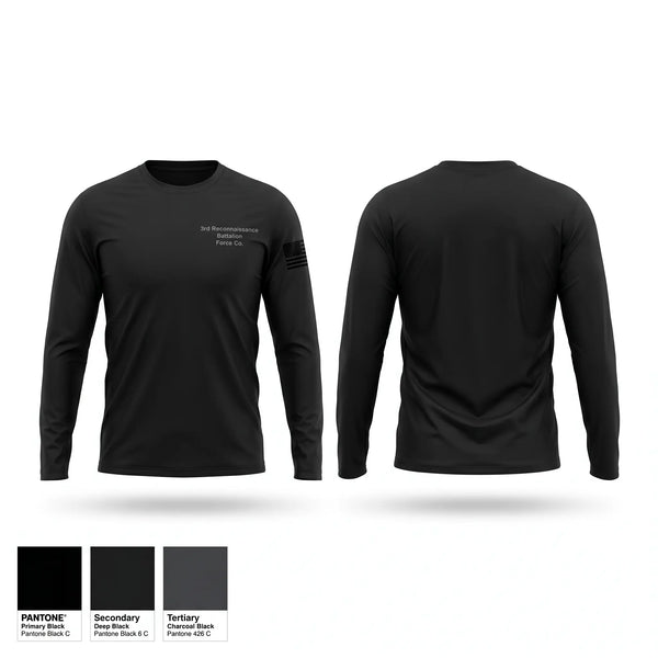 Long Sleeve Performance Shirt, 3rd Reconnaissance Battalion, Force Co, Marines, Teamtime, Team time, sublimation, custom sports apparel, team uniforms, spirit wear, spiritwear, sports uniforms, custom shirts, team store, custom team store, fundraiser sports, apparel fundraiser