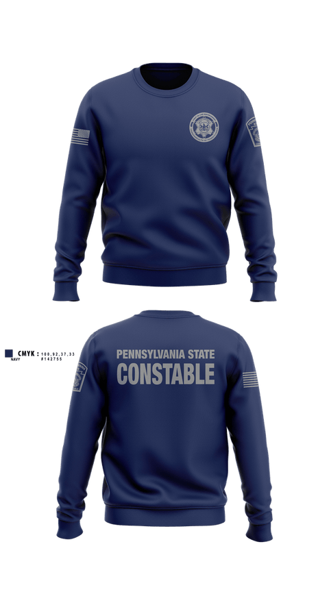 Crew Neck Sweatshirt, Pennsylvania State Constable, Police, Teamtime, Team time, sublimation, custom sports apparel, team uniforms, spirit wear, spiritwear, sports uniforms, custom shirts, team store, custom team store, fundraiser sports, apparel fundraiser