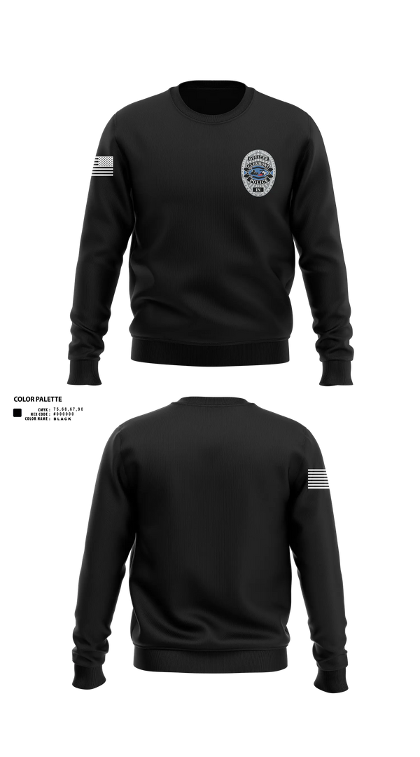 Crew Neck Sweatshirt, Clermont PD, Police, Teamtime, Team time, sublimation, custom sports apparel, team uniforms, spirit wear, spiritwear, sports uniforms, custom shirts, team store, custom team store, fundraiser sports, apparel fundraiser