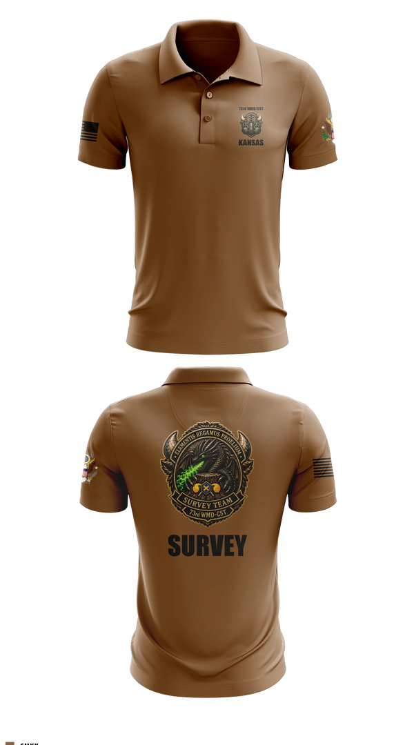 Short Sleeve Performance Polo, 73rd WMD/CST, National Guard, Teamtime, Team time, sublimation, custom sports apparel, team uniforms, spirit wear, spiritwear, sports uniforms, custom shirts, team store, custom team store, fundraiser sports, apparel fundraiser