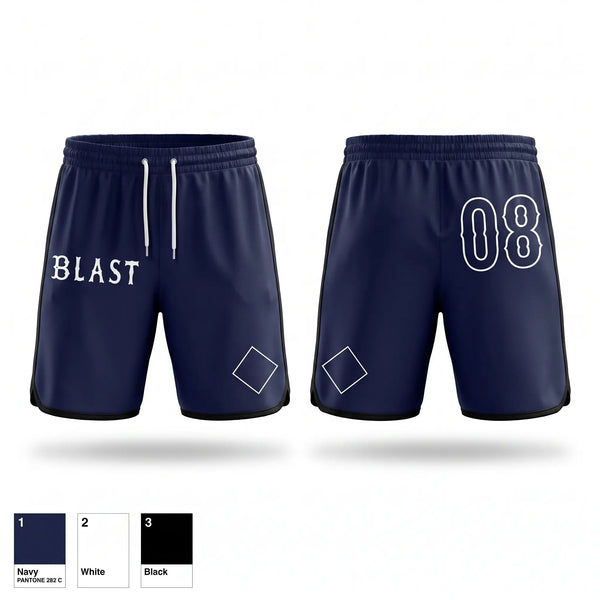 Athletic Shorts With Pockets, Blast Baseball, Baseball, Teamtime, Team time, sublimation, custom sports apparel, team uniforms, spirit wear, spiritwear, sports uniforms, custom shirts, team store, custom team store, fundraiser sports, apparel fundraiser