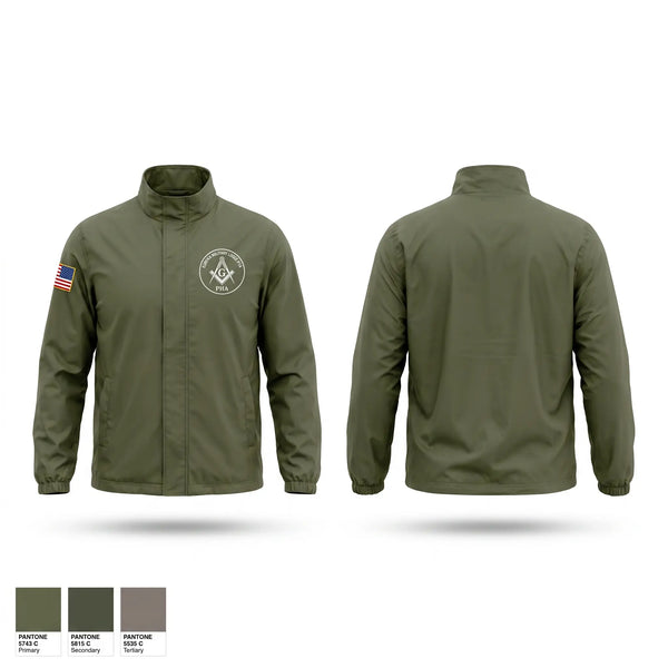 Windbreaker, Eureka Military Lodge 1A, Navy, Teamtime, Team time, sublimation, custom sports apparel, team uniforms, spirit wear, spiritwear, sports uniforms, custom shirts, team store, custom team store, fundraiser sports, apparel fundraiser