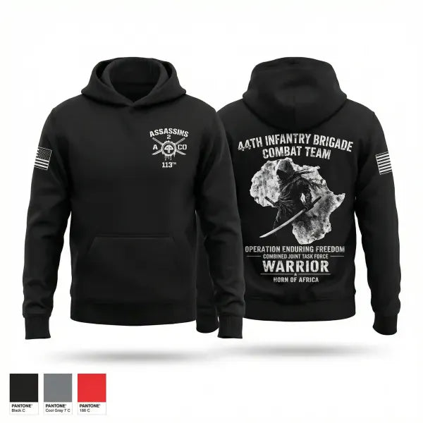 Hoodie, 44th IBCT, Army, Teamtime, Team time, sublimation, custom sports apparel, team uniforms, spirit wear, spiritwear, sports uniforms, custom shirts, team store, custom team store, fundraiser sports, apparel fundraiser