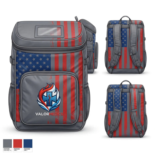 Gear Bag, Valor Medics, EMS/EMT, Teamtime, Team time, sublimation, custom sports apparel, team uniforms, spirit wear, spiritwear, sports uniforms, custom shirts, team store, custom team store, fundraiser sports, apparel fundraiser