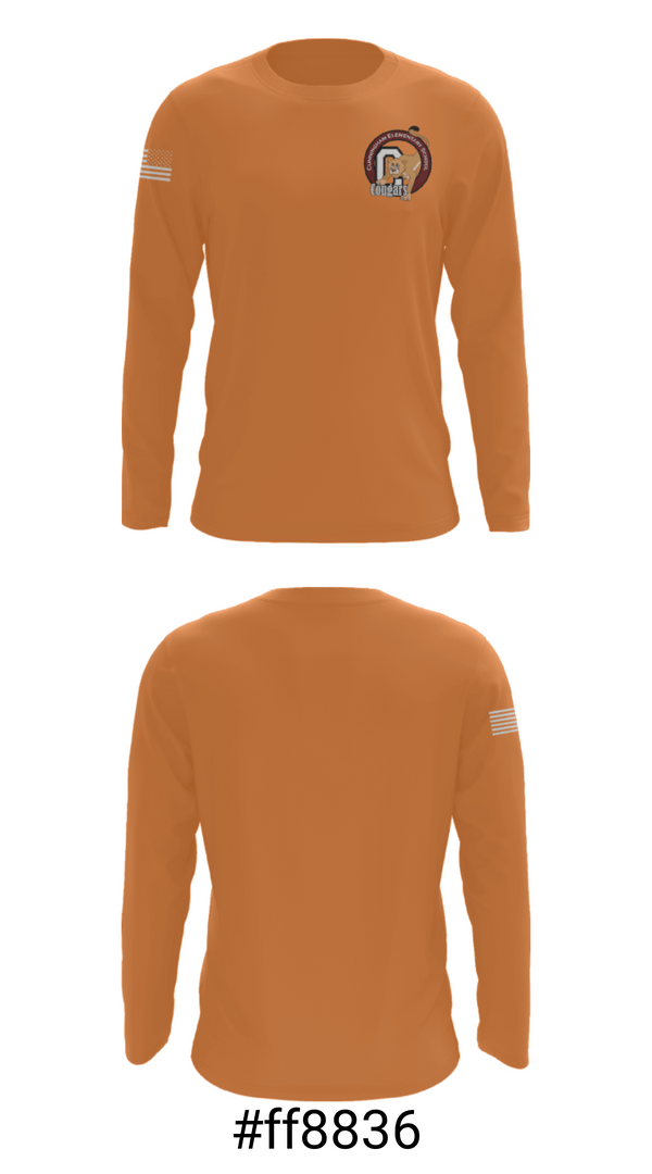 Long Sleeve Performance Shirt, Cunningham School, Men's Basketball, Teamtime, Team time, sublimation, custom sports apparel, team uniforms, spirit wear, spiritwear, sports uniforms, custom shirts, team store, custom team store, fundraiser sports, apparel fundraiser