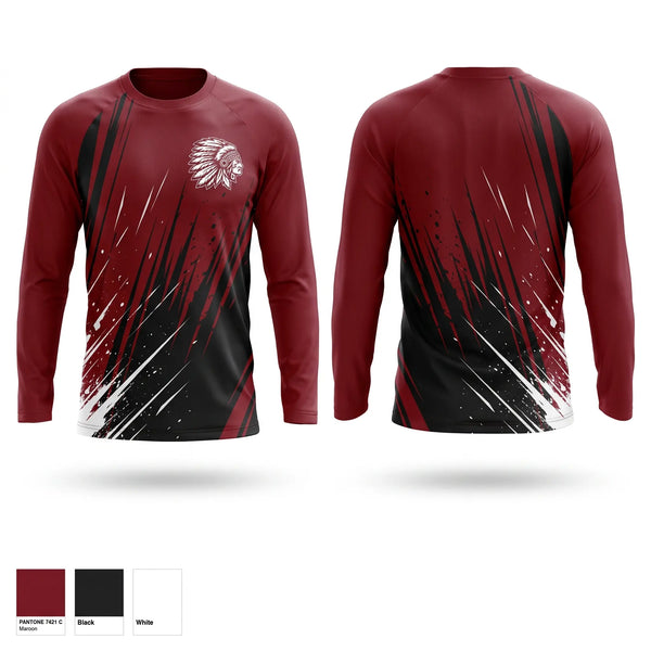 Long Sleeve Performance Shirt, Canal Winchester Indians, Softball, Teamtime, Team time, sublimation, custom sports apparel, team uniforms, spirit wear, spiritwear, sports uniforms, custom shirts, team store, custom team store, fundraiser sports, apparel fundraiser