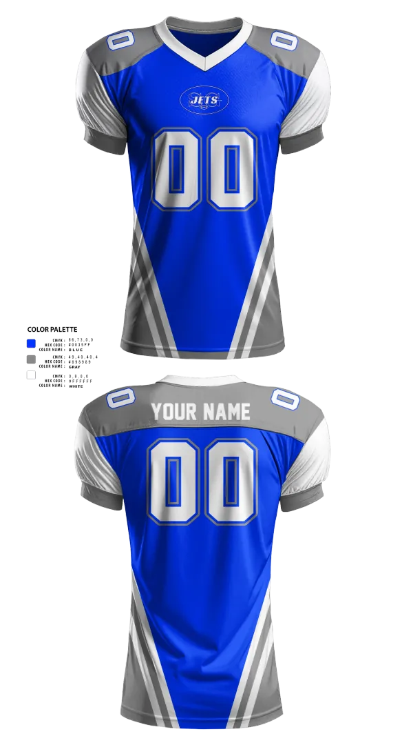 Football Jersey, Spring Grove Jets Football, , Teamtime, Team time, sublimation, custom sports apparel, team uniforms, spirit wear, spiritwear, sports uniforms, custom shirts, team store, custom team store, fundraiser sports, apparel fundraiser
