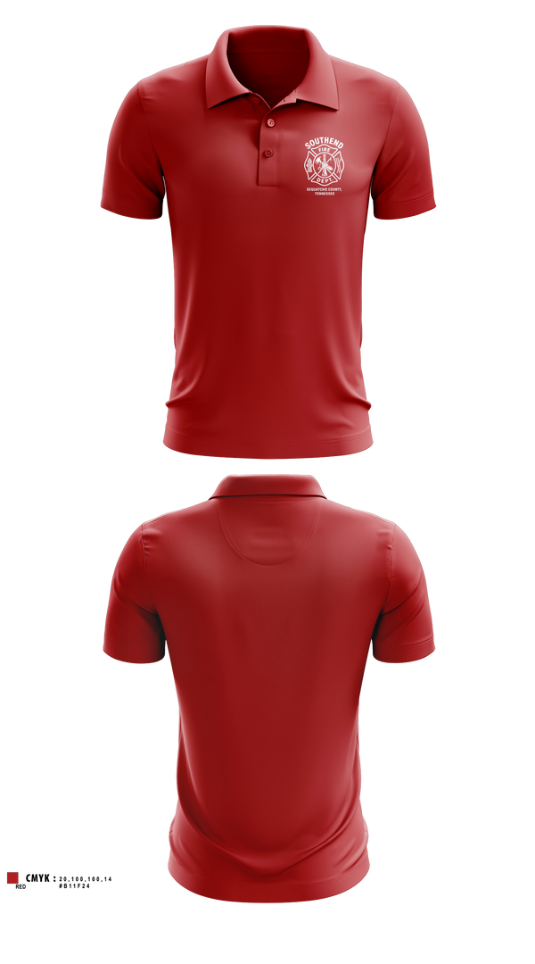Short Sleeve Performance Polo, SOUTHEND FIRE DEPARTMENT, Fire Department, Teamtime, Team time, sublimation, custom sports apparel, team uniforms, spirit wear, spiritwear, sports uniforms, custom shirts, team store, custom team store, fundraiser sports, apparel fundraiser