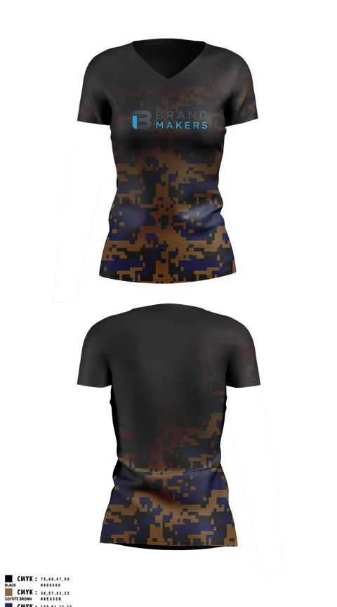 Womens Short Sleeve Vneck Shirt, Brand Makers, , Teamtime, Team time, sublimation, custom sports apparel, team uniforms, spirit wear, spiritwear, sports uniforms, custom shirts, team store, custom team store, fundraiser sports, apparel fundraiser