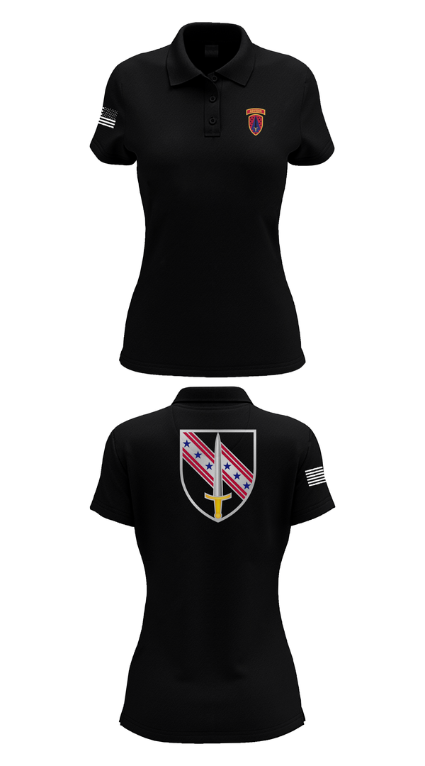 Womens Short Sleeve Performance Polo, 6/54th Security Force Assistance Brigade, , Teamtime, Team time, sublimation, custom sports apparel, team uniforms, spirit wear, spiritwear, sports uniforms, custom shirts, team store, custom team store, fundraiser sports, apparel fundraiser