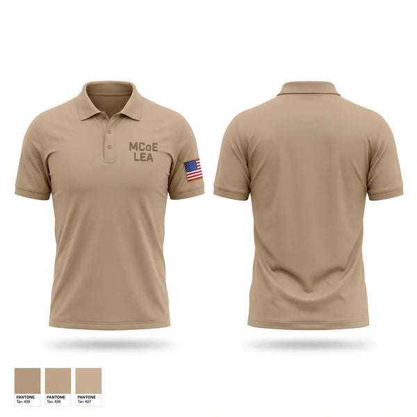 Short Sleeve Performance Polo, MCoE LEA, Army, Teamtime, Team time, sublimation, custom sports apparel, team uniforms, spirit wear, spiritwear, sports uniforms, custom shirts, team store, custom team store, fundraiser sports, apparel fundraiser