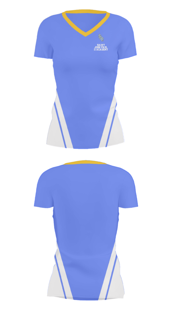 Women's Short Sleeve Vneck Shirt, Saint John Paul II Academy, Spirit Store, Teamtime, Team time, sublimation, custom sports apparel, team uniforms, spirit wear, spiritwear, sports uniforms, custom shirts, team store, custom team store, fundraiser sports, apparel fundraiser