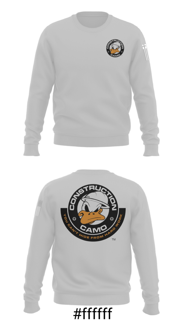 Crew Neck Sweatshirt, Construction Camo, , Teamtime, Team time, sublimation, custom sports apparel, team uniforms, spirit wear, spiritwear, sports uniforms, custom shirts, team store, custom team store, fundraiser sports, apparel fundraiser