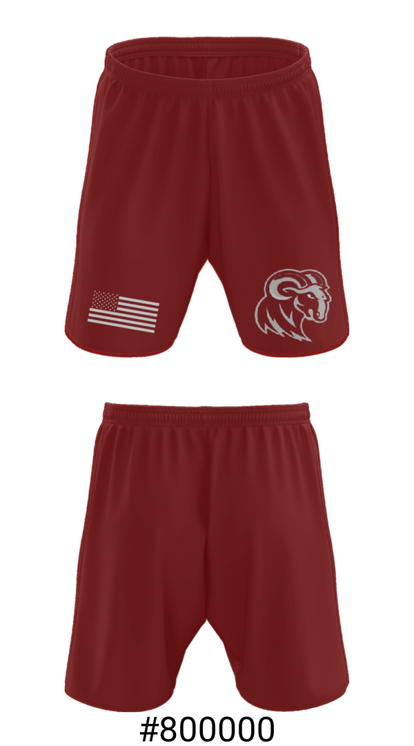 Athletic Shorts With Pockets, Merino High School Basketball, Men's Basketball, Teamtime, Team time, sublimation, custom sports apparel, team uniforms, spirit wear, spiritwear, sports uniforms, custom shirts, team store, custom team store, fundraiser sports, apparel fundraiser