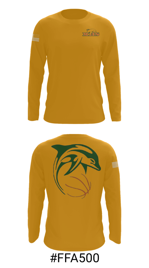 Long Sleeve Performance Shirt, Crawford Mosley High School Basketball, Men's Basketball, Teamtime, Team time, sublimation, custom sports apparel, team uniforms, spirit wear, spiritwear, sports uniforms, custom shirts, team store, custom team store, fundraiser sports, apparel fundraiser