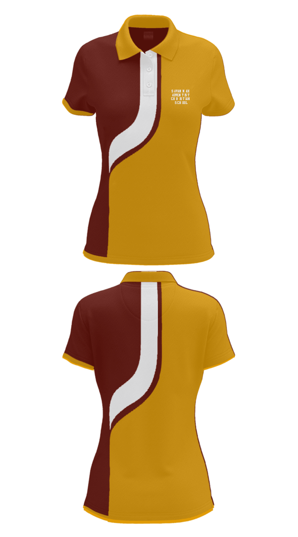 Women's Short Sleeve Performance Polo, Savannah Adventist Christian School, Spirit Store, Teamtime, Team time, sublimation, custom sports apparel, team uniforms, spirit wear, spiritwear, sports uniforms, custom shirts, team store, custom team store, fundraiser sports, apparel fundraiser