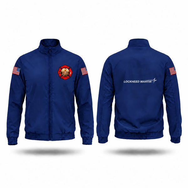 Windbreaker, Lockheed Martin Fire Rescue, Fire Department, Teamtime, Team time, sublimation, custom sports apparel, team uniforms, spirit wear, spiritwear, sports uniforms, custom shirts, team store, custom team store, fundraiser sports, apparel fundraiser