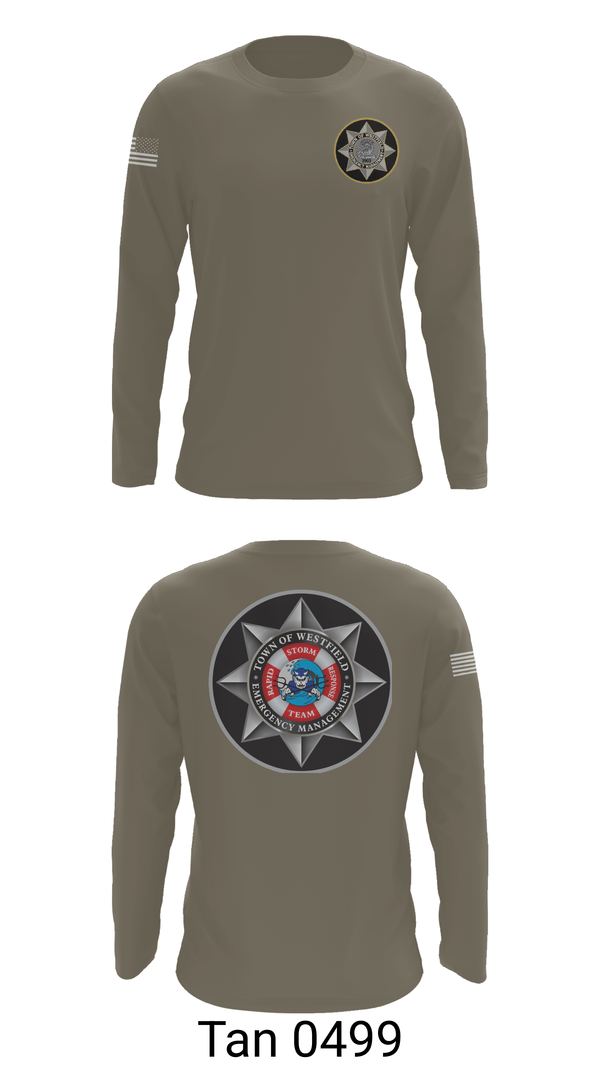 Long Sleeve Performance Shirt, WESTFIELD POLICE OEM, Police, Teamtime, Team time, sublimation, custom sports apparel, team uniforms, spirit wear, spiritwear, sports uniforms, custom shirts, team store, custom team store, fundraiser sports, apparel fundraiser