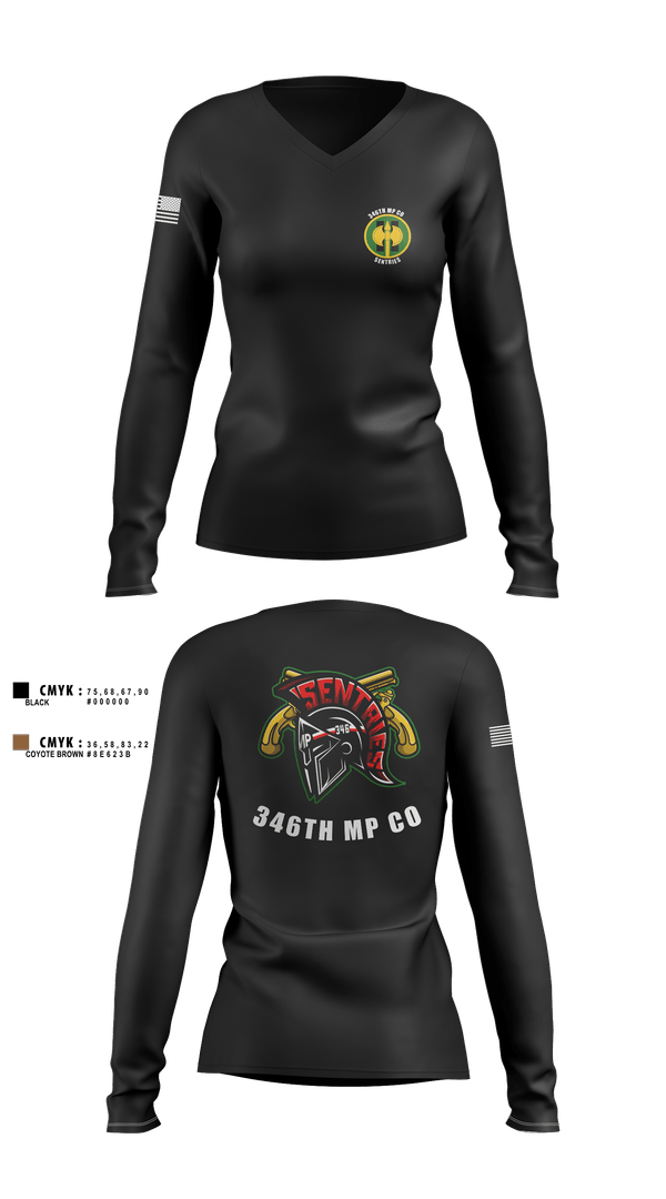 Womens Long Sleeve Vneck Shirt, 346 MP CO, , Teamtime, Team time, sublimation, custom sports apparel, team uniforms, spirit wear, spiritwear, sports uniforms, custom shirts, team store, custom team store, fundraiser sports, apparel fundraiser