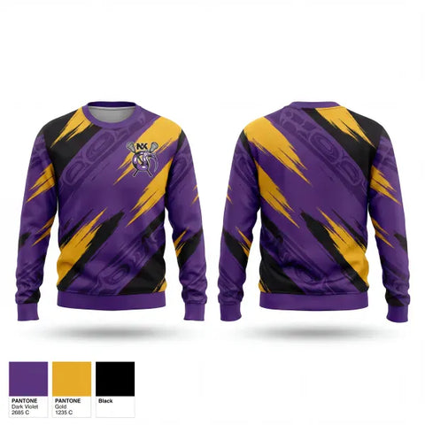 Crew Neck Sweatshirt, North Kitsap SeaWolves, Men's Lacrosse, Teamtime, Team time, sublimation, custom sports apparel, team uniforms, spirit wear, spiritwear, sports uniforms, custom shirts, team store, custom team store, fundraiser sports, apparel fundraiser