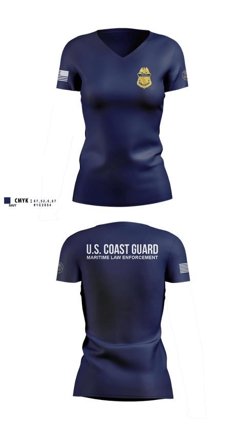 Womens Short Sleeve Vneck Shirt, Sector Miami Boarding Team, Coast Guard, Teamtime, Team time, sublimation, custom sports apparel, team uniforms, spirit wear, spiritwear, sports uniforms, custom shirts, team store, custom team store, fundraiser sports, apparel fundraiser