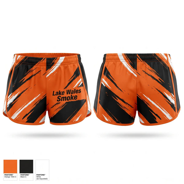 Womens Shorts, Lake Wales Smoke, Baseball, Teamtime, Team time, sublimation, custom sports apparel, team uniforms, spirit wear, spiritwear, sports uniforms, custom shirts, team store, custom team store, fundraiser sports, apparel fundraiser