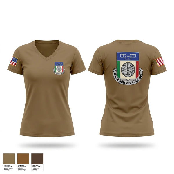 Womens Short Sleeve Vneck Shirt, 244th QUARTERMASTER BATTALION, Army, Teamtime, Team time, sublimation, custom sports apparel, team uniforms, spirit wear, spiritwear, sports uniforms, custom shirts, team store, custom team store, fundraiser sports, apparel fundraiser