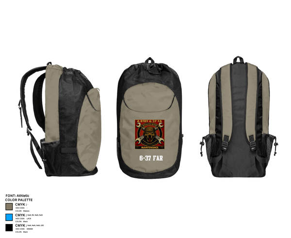 Gear Bag, 6-37 FAR, Army, Teamtime, Team time, sublimation, custom sports apparel, team uniforms, spirit wear, spiritwear, sports uniforms, custom shirts, team store, custom team store, fundraiser sports, apparel fundraiser