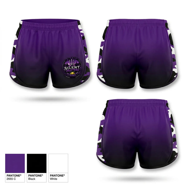 Womens Shorts, WBC Silent Hunters, Softball, Teamtime, Team time, sublimation, custom sports apparel, team uniforms, spirit wear, spiritwear, sports uniforms, custom shirts, team store, custom team store, fundraiser sports, apparel fundraiser