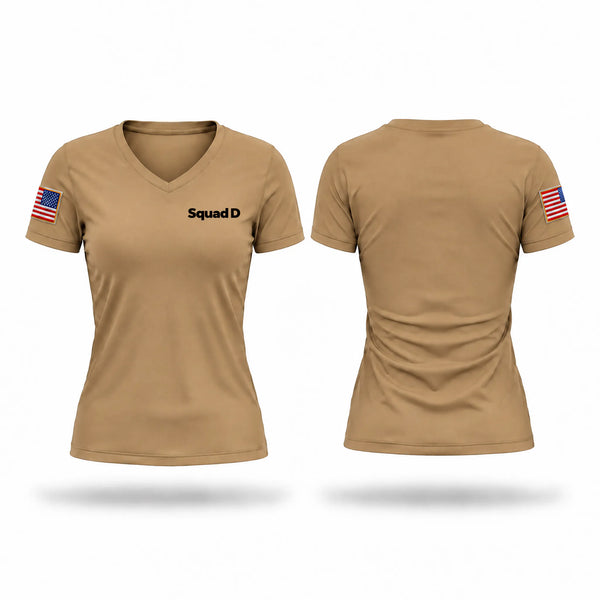 Womens Short Sleeve Vneck Shirt, Squad D, Police, Teamtime, Team time, sublimation, custom sports apparel, team uniforms, spirit wear, spiritwear, sports uniforms, custom shirts, team store, custom team store, fundraiser sports, apparel fundraiser