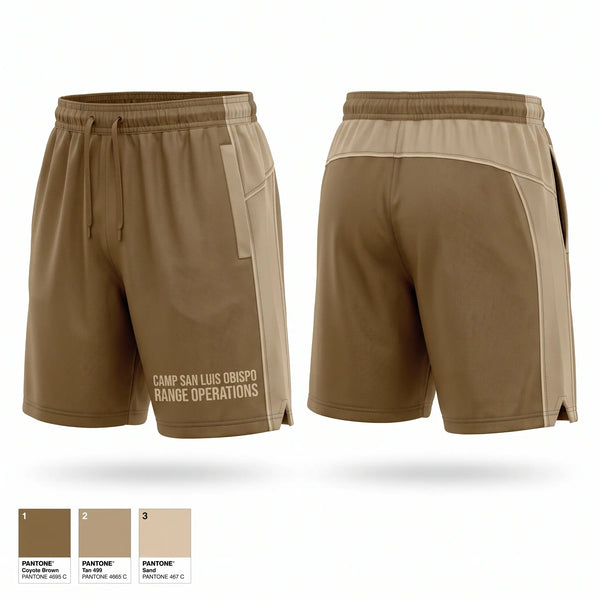 Athletic Shorts With Pockets, Camp San Luis Obispo Range Operations, Army, Teamtime, Team time, sublimation, custom sports apparel, team uniforms, spirit wear, spiritwear, sports uniforms, custom shirts, team store, custom team store, fundraiser sports, apparel fundraiser