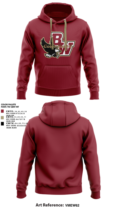 Hoodie, Bishop Watterson Color Guard, Spirit Store, Teamtime, Team time, sublimation, custom sports apparel, team uniforms, spirit wear, spiritwear, sports uniforms, custom shirts, team store, custom team store, fundraiser sports, apparel fundraiser
