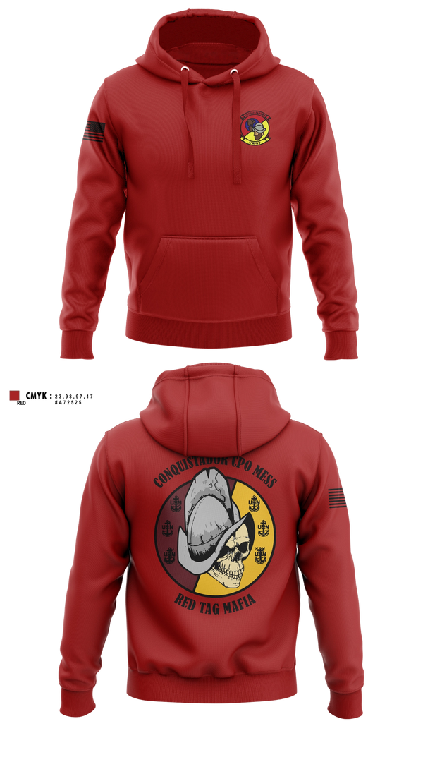 Hoodie, VR-57 CHIEFS MESS, Navy, Teamtime, Team time, sublimation, custom sports apparel, team uniforms, spirit wear, spiritwear, sports uniforms, custom shirts, team store, custom team store, fundraiser sports, apparel fundraiser