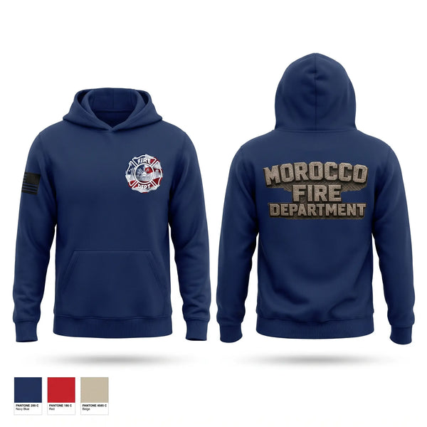 Hoodie, Morocco Fire Department, Fire Department, Teamtime, Team time, sublimation, custom sports apparel, team uniforms, spirit wear, spiritwear, sports uniforms, custom shirts, team store, custom team store, fundraiser sports, apparel fundraiser