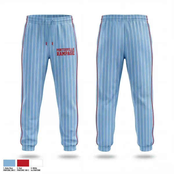 Sweatpants, Porterville Rampage, Softball, Teamtime, Team time, sublimation, custom sports apparel, team uniforms, spirit wear, spiritwear, sports uniforms, custom shirts, team store, custom team store, fundraiser sports, apparel fundraiser