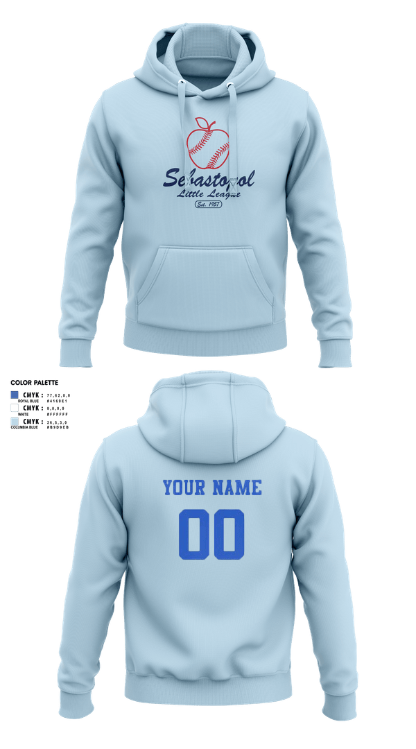 Sebastopol Little League 29313741 Hoodie - 3