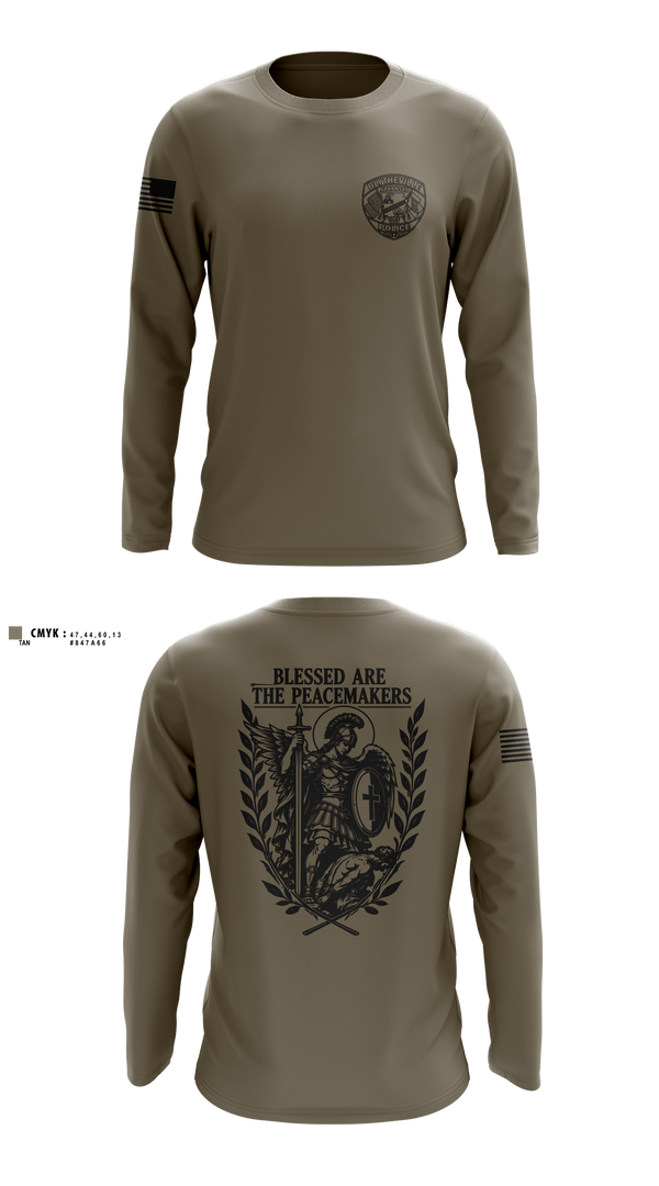 Long Sleeve Performance Shirt, Blytheville Police Department, Police, Teamtime, Team time, sublimation, custom sports apparel, team uniforms, spirit wear, spiritwear, sports uniforms, custom shirts, team store, custom team store, fundraiser sports, apparel fundraiser