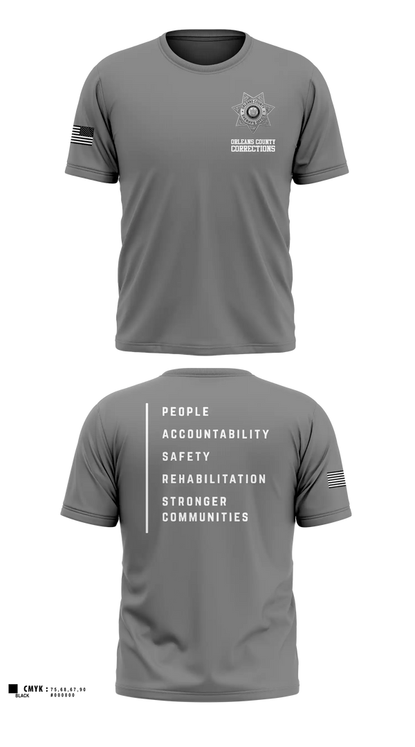 Short Sleeve Performance Shirt, Orleans County Corrections, Police, Teamtime, Team time, sublimation, custom sports apparel, team uniforms, spirit wear, spiritwear, sports uniforms, custom shirts, team store, custom team store, fundraiser sports, apparel fundraiser