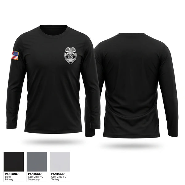 Long Sleeve Performance Shirt, Presidio Police Department, Police, Teamtime, Team time, sublimation, custom sports apparel, team uniforms, spirit wear, spiritwear, sports uniforms, custom shirts, team store, custom team store, fundraiser sports, apparel fundraiser