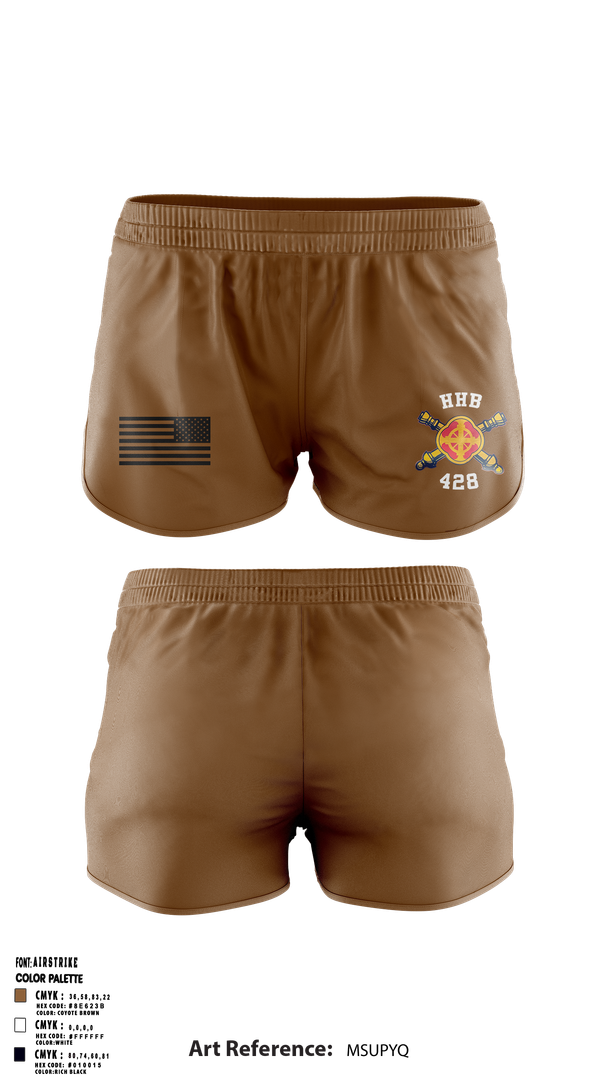 Ranger Panties, HHB, 428th Field Artillery Brigade, , Teamtime, Team time, sublimation, custom sports apparel, team uniforms, spirit wear, spiritwear, sports uniforms, custom shirts, team store, custom team store, fundraiser sports, apparel fundraiser