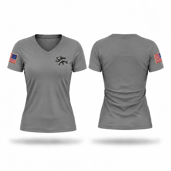 Womens Short Sleeve Vneck Shirt, Emergency Response Unit, Police, Teamtime, Team time, sublimation, custom sports apparel, team uniforms, spirit wear, spiritwear, sports uniforms, custom shirts, team store, custom team store, fundraiser sports, apparel fundraiser