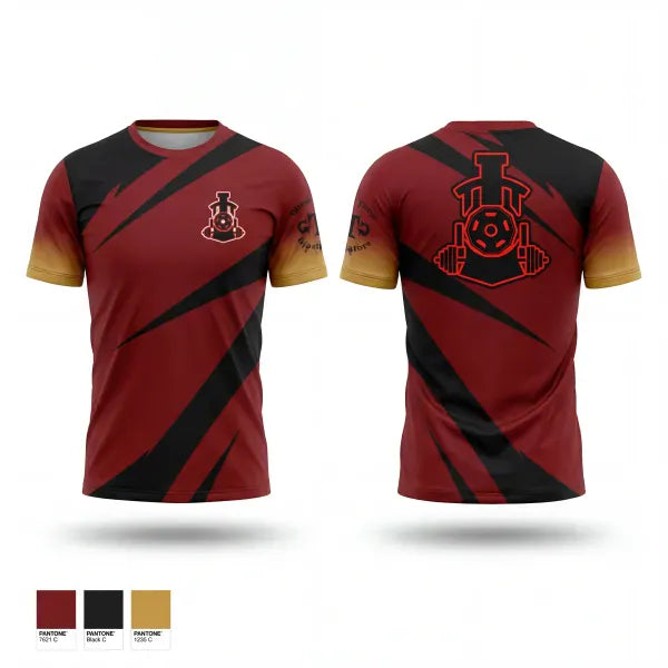 Short Sleeve Performance Shirt, Train Station Fight Club, Spirit Store, Teamtime, Team time, sublimation, custom sports apparel, team uniforms, spirit wear, spiritwear, sports uniforms, custom shirts, team store, custom team store, fundraiser sports, apparel fundraiser