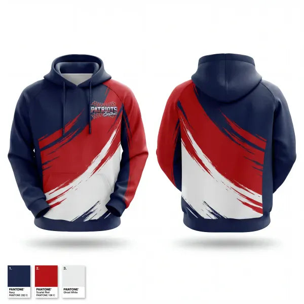 Hoodie, PATRIOTS, Softball, Teamtime, Team time, sublimation, custom sports apparel, team uniforms, spirit wear, spiritwear, sports uniforms, custom shirts, team store, custom team store, fundraiser sports, apparel fundraiser