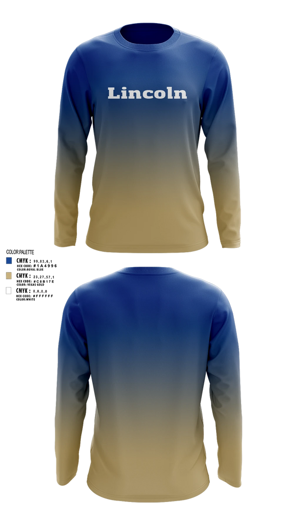 Long Sleeve Performance Shirt, Lincoln, Baseball, Teamtime, Team time, sublimation, custom sports apparel, team uniforms, spirit wear, spiritwear, sports uniforms, custom shirts, team store, custom team store, fundraiser sports, apparel fundraiser